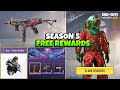 Season 5 free guns  characters rewards cod mobile  s5 back in action codm