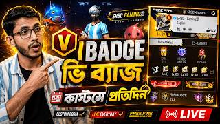 V Badge Custom Match Giveaway! 😱 Unbelievable Comeback 🔥 Free Fire Live #FreeFire