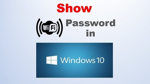 Show WIFI password on windows 10 #wifipassword