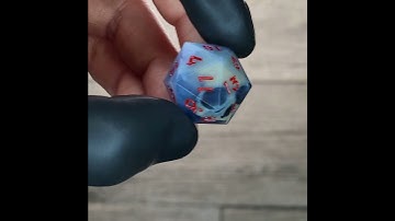D20 dice for dnd with a skull inside #dnd #dice #diceset #dnddice #DungeonsAndDragons #diceporn