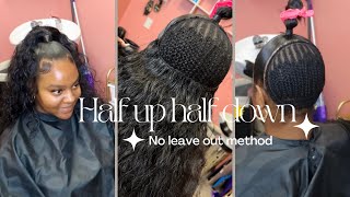 Half up half down|NO LEAVE OUT|Detailed