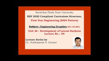 Unit 3b : Development of Lateral Surfaces | Lecture No.:- 05
