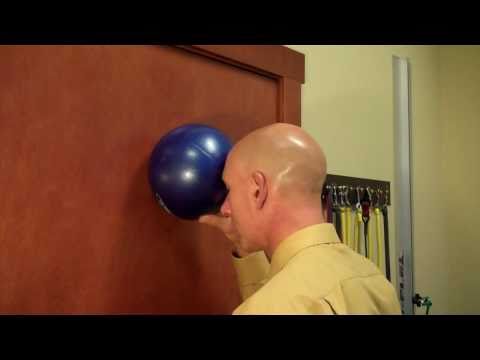 neck exercise ball