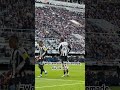 Woltemade’s reaction to the fans singing his name 🇩🇪🥹 #Newcastle #NUFC #PremierLeague #Woltemade