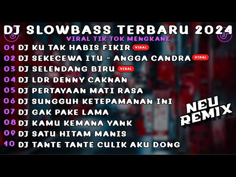 DJ SLOWBASS TERBARU 2024 | DJ KU TAK HABIS FIKIR KURANG KU DIMANA | DJ SEKECEWA ITU ANGGA CANDRA