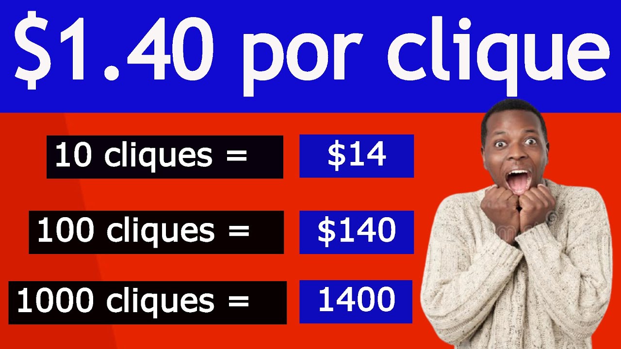 Seja pago para clicar em sites ($1.40 por clique)