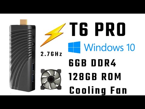 New 2021 T6 Pro Windows 10 PC Stick Review - FydeOS TryOut