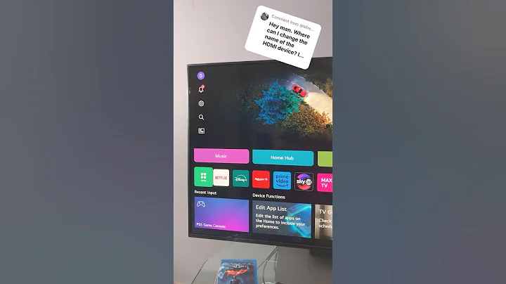 How to change HDMI input name on LG webOS TVs?