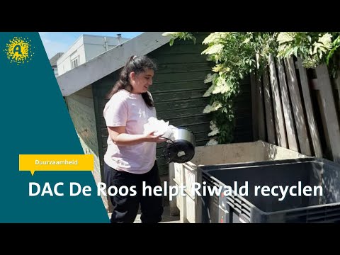 DAC De Roos helpt Riwald recyclen. Inzamelen van elektrische apparaten.