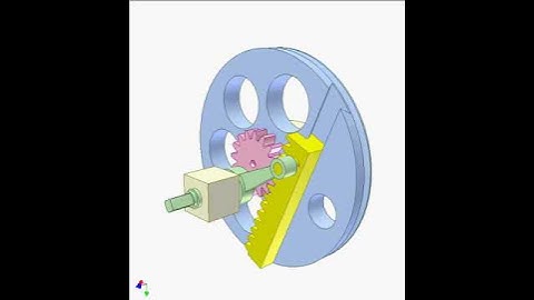 Gear, rack and linkage mechanism 2