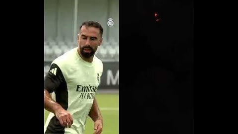 Carvajal back training season after 9 months. #realmadrid #football #halamadrid #carvajal #futbol