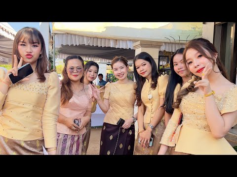 งานแต่งทีไร น้องแน้มสาวลาว ทำไมเป็นแต่แขกรับเชิญ 🥰🇱🇦 ຮ່ວມແຫ່ເຂີຍງານດອງນ້ອງສາວ 