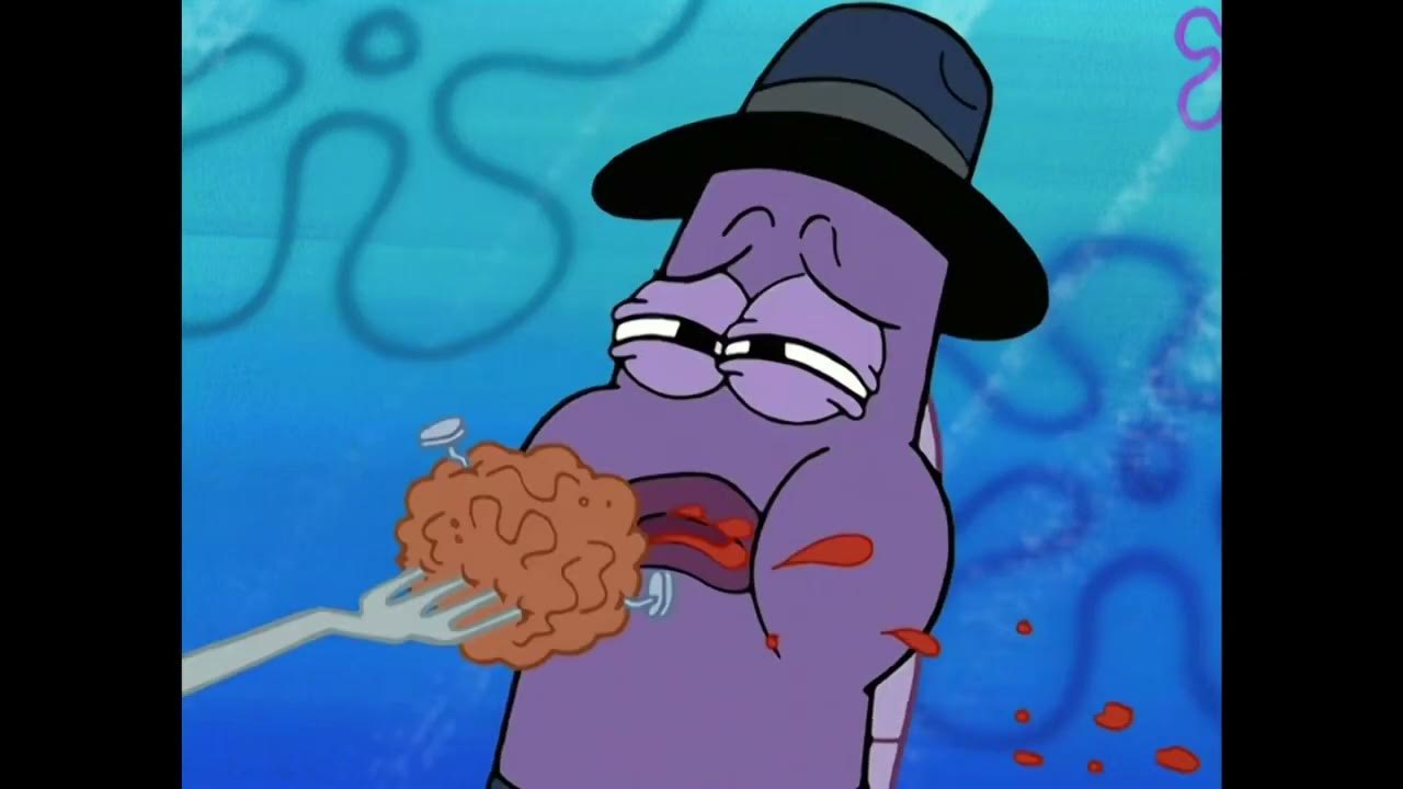 Mr. Krabs and SpongeBob Shoving Foods to Health Inspector for 10 Hours