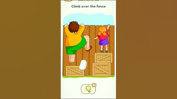 Dop2 | level 342 | climb over the fence | delete one part 🤔 | #dop2 #solve #shorts #trend