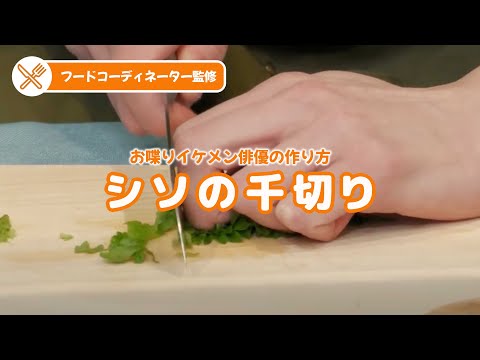 【包丁の使い方】シソの千切り～お喋りイケメン俳優の作り方～【加藤将】