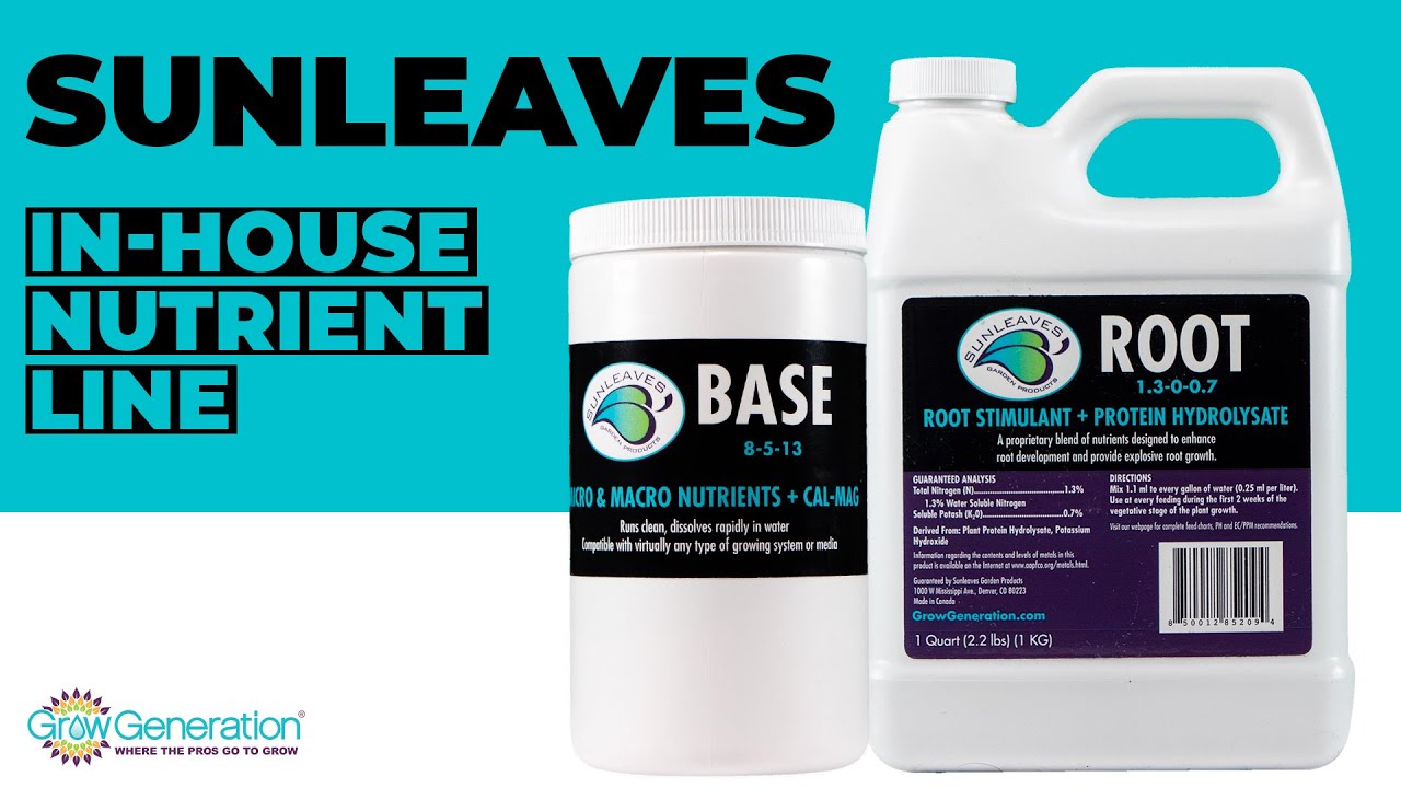 Sunleaves Nutrient Line - GrowGeneration Exclusive