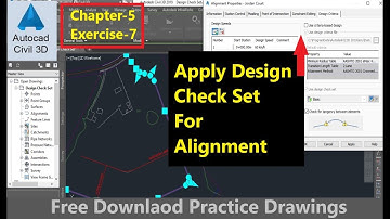 How To Apply Design Check Set For Alignment In AutoCAD Civil 3D | Civil 3D Validate Design Criteria