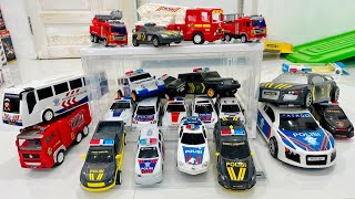 collection Toys, Police car toys, bus & truk polisi, fire truck police