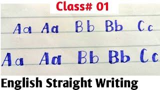 English Calligraphy For Beginners|| Class #1 |Easy Way Write English with Cut Marker 604 & 605
