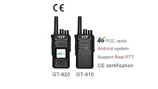 GT-910 4G POC Radio with REAL PTT