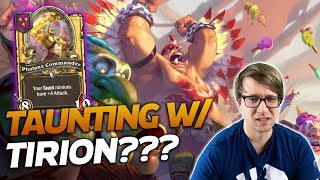 Taunting Our Opponents with Tirion! Ft. Dog | Hearthstone Battlegrounds | Savjz