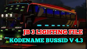 4.3 NEW JB3 LIGHTNING MOD CODNAME BUSSID @gnrnonstop #bussid