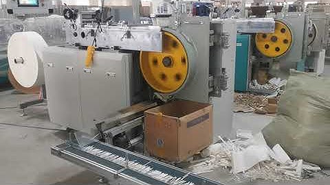 Straight type paper stick machine