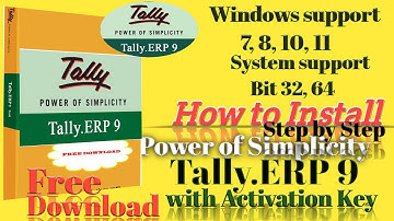 How to Install? Tally.ERP 9 | windows support 7,8,10,11| System Support Bit 32, 64