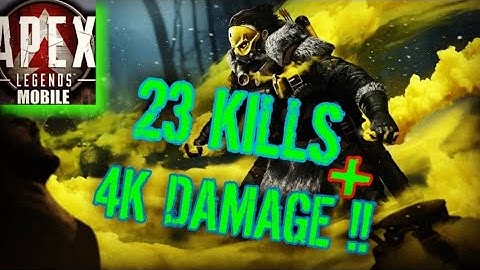 Apex Legends mobile - Caustic | R301 + R99 | 23 Kills + 4K Damage