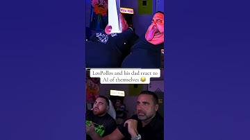 LosPollos and his dad react to AI of themselves 😂😂😂 #lospollostvmoments #los #funny #ai #clips