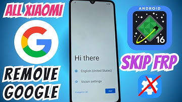 ULTIMATE SECURITY - Xiaomi Redmi a3 a3x Frp bypass, Account Google Remove ANDROID 16 - 15 - 14