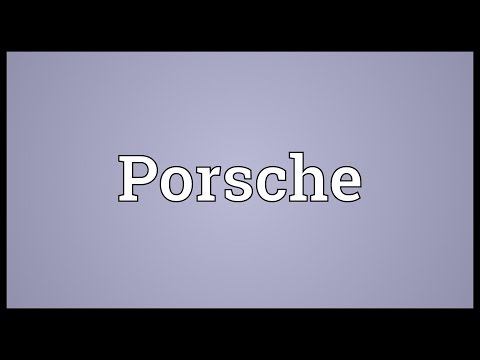 Porsche Meaning