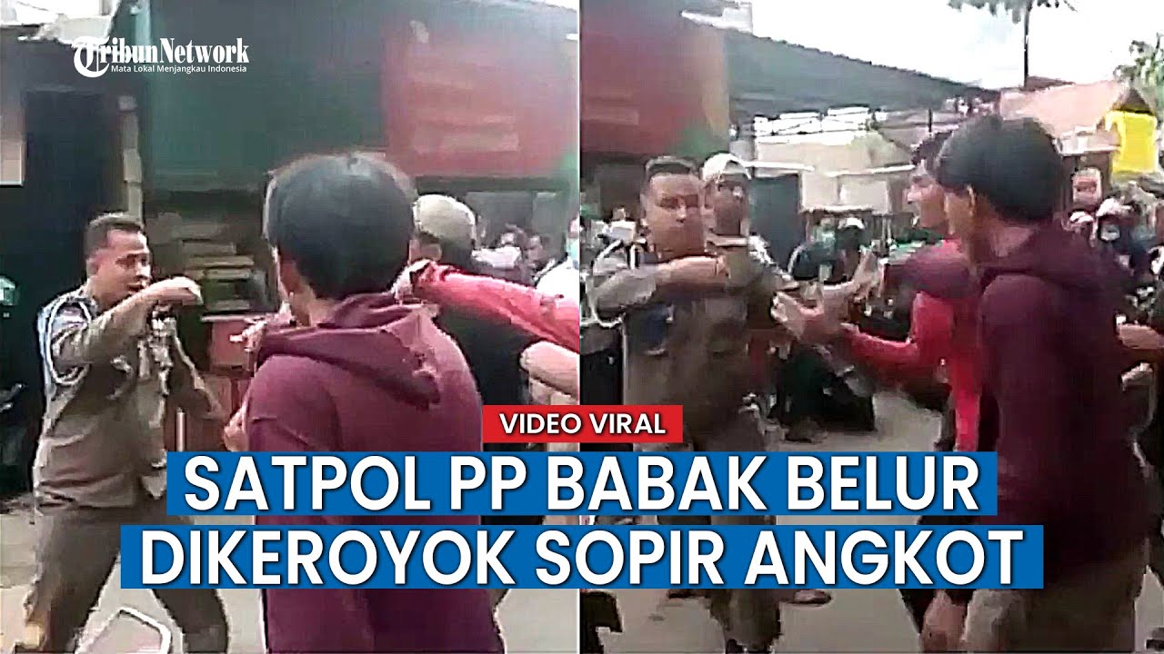 Anggota Satpol PP Tangsel Babak Belur Dikeroyok Sopir Angkot di Bintaro