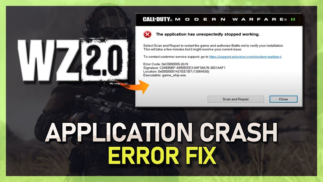 Unexpected application error. Ошибка Warzone 2. Warzone 2 код ошибки 25516.