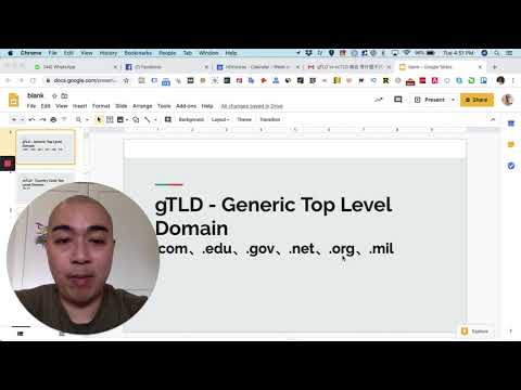 domain 域名類別:  gTLD，ccTLD，新 gTLD