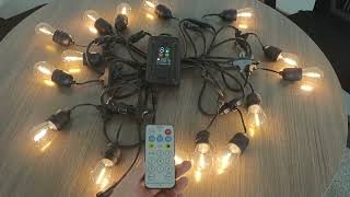 solar power led festoon light for outdoor decoration. #ledfestoonlight #ledchristmaslights