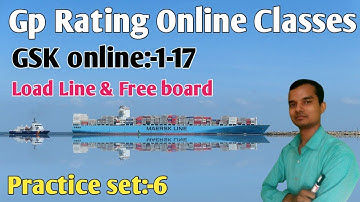 Gp Rating Online Classes || GSK:-1-17 Load line Marks. Practice set:-6