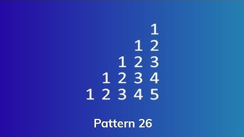 Python Pattern 26 || Python Programming