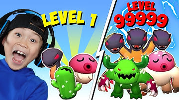 Evolving Monsters to MAX LEVEL in Monster Squad Rush!