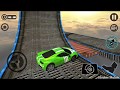 Impossible Stunt Car Tracks 3D: Blue and Green Cars Driving - Android GamePlay 2019