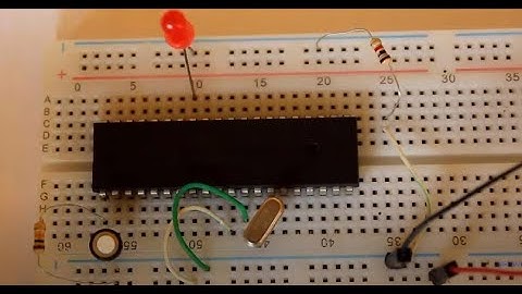 How to blinking led with pic microcontroller and Mikro C