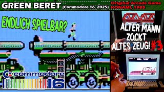Green Beret – Commodore 16 (2025) | Gameplay | Review  | Test  | Arcade 1985 by Konami – AMZAZ#3