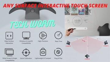 Any surface into an interactive touch screen