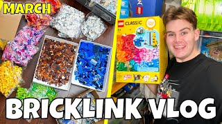 SELLING OVER 55,000 LEGO PARTS!  March BrickLink Store Seller Vlog