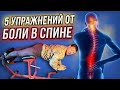 5 УПРАЖНЕНИЙ ОТ БОЛИ В СПИНЕ