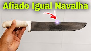💣Como Amolar Faca igual Navalha Usando Pedra 