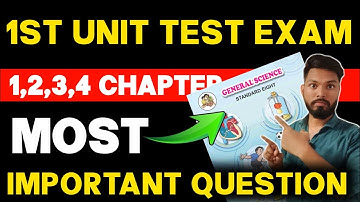 class 8th science important questions 1st Unit Test Exam 2024 | sd tech | science imp questions 8th