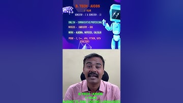 B.Tech Artificial intelligence and data science Course Details #a2kdk #TNEA #artificialintelligence