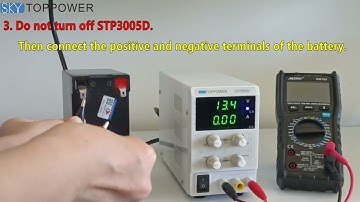 How to Charge the battery with DC power supply(30V 5A)