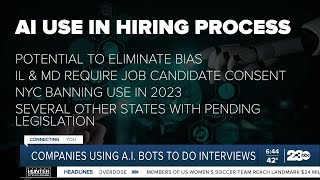 Some companies are using AI bots to conduct job interviews